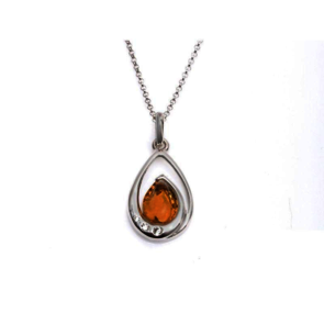 Collection Ambre COLLIER ARGENT AMBRE ET CRYSTAL SWAROVSKI KL795-1941NR