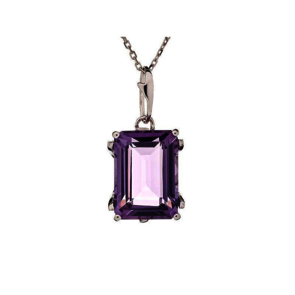 Collection Améthyste Collier Argent Améthyste  CVL-PE016-AM