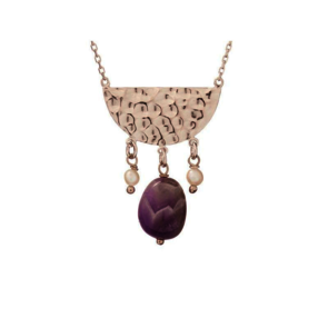 Collection Améthyste Collier Argent Améthyste et perles SAK-CL04R