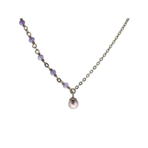 Collection Améthyste Collier Argent Améthyste et quartz rose CJF-CL082