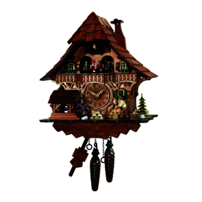 Coucous quartz Coucou et le bûcheron. Réf. 496QMT