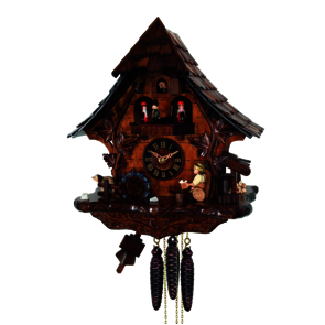 Coucous quartz Coucou et le buveur de Bière. Réf. 478QMT