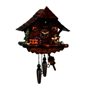 Coucous quartz Coucou et le buveur de bière. Réf. 493QM