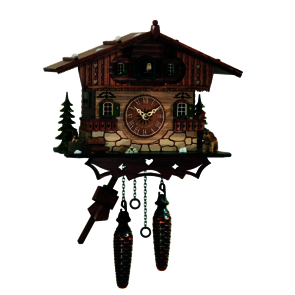 Coucous quartz Coucou et le Saint Bernard. Réf. 412Q