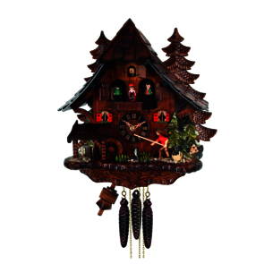 Coucous quartz Coucou et Pêcheur. Réf. 4739QMT