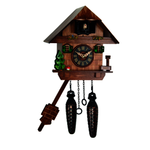 Coucous quartz Coucou et son Chalet. Réf. 417Q