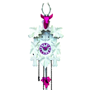 Coucous quartz Coucou. et sa tête de cerf  Réf. 522/5/18QM 