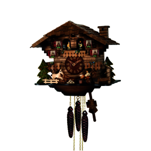 Coucous mécaniques Le coucou, le bûcheron et le manège. Réf 490MT