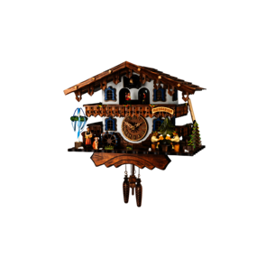 Coucous quartz Le coucou, le Chalet et le Buveur de Bière. Réf44717QMT. Engstler