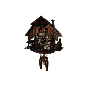 Coucous quartz Le coucou, le Chalet et le Forgeron. Réf48718QMT. Engstler