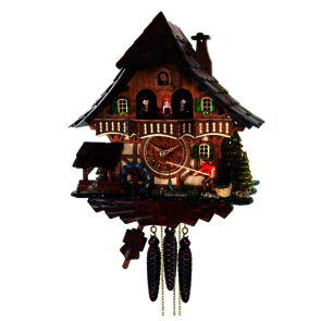 Coucous mécaniques Le coucou, le Pêcheur. Réf 4969MT