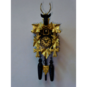 Coucous mécaniques Le coucou cerf design noir. Réf 522/5/14. Engstler