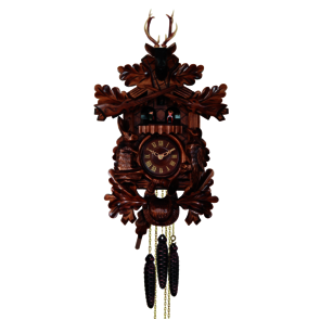 Coucous quartz Le Coucou Chasse et le Lapin. Réf.733QMT 