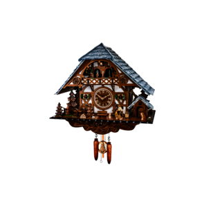 Coucous quartz Le coucou et Bûcheron. Réf 3891QMT. Engstler