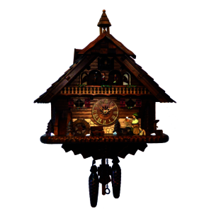 Coucous quartz Le coucou et Buveur de bière. Réf 4512QMT. Engstler