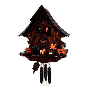 Coucous quartz Le Coucou et l'enfant sur son Cheval de Bois. Réf.4775QMT