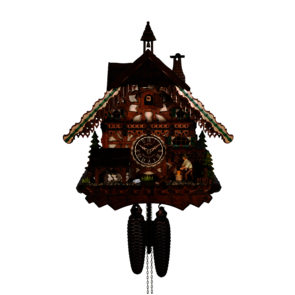 Coucous mécaniques Le coucou et le Bûcheron. Réf 3801/8. Engstler