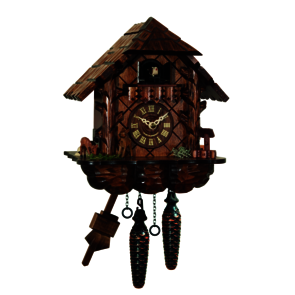 Coucous quartz Le Coucou et les biches. Réf. 407Q