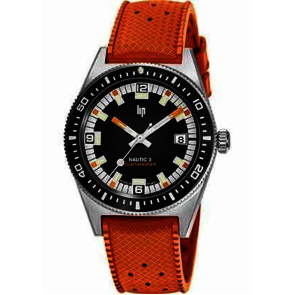 Montres Lip Femme LIP NAUTIC 3 SCAPHANDRIER ORANGE. 670098