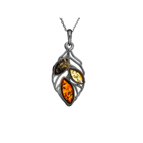 Collection Ambre PENDENTIF ARGENT AMBRE AB-PE033MR