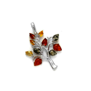 Collection Ambre PENDENTIF ARGENT AMBRE GI-PE010M