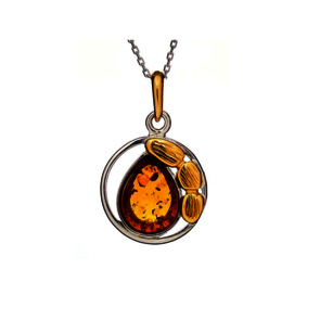 Collection Ambre PENDENTIF ARGENT AMBRE KL-PE01R