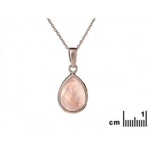 Bijoux quartz Pendentif Argent Quartz Rose CKM-PE008-QR