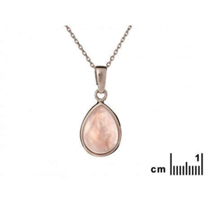 Collection quartz Pendentif Argent Quartz Rose CKM-PE008-QR